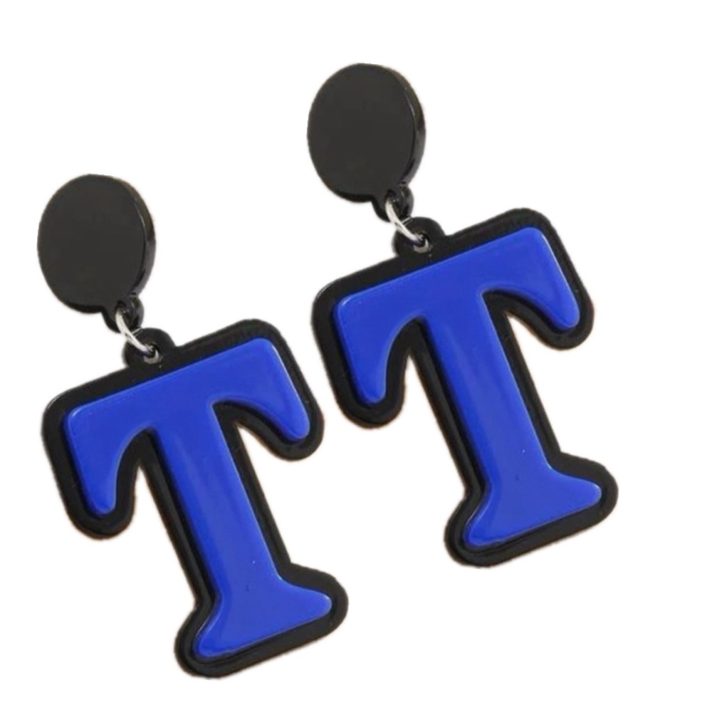 Initial “T” Personalized Earrings
